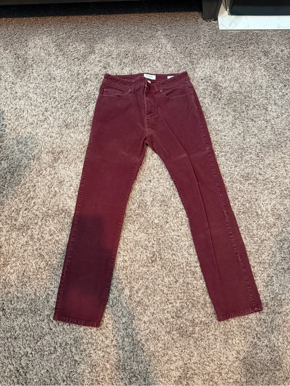 burgundy good fellow corduroys